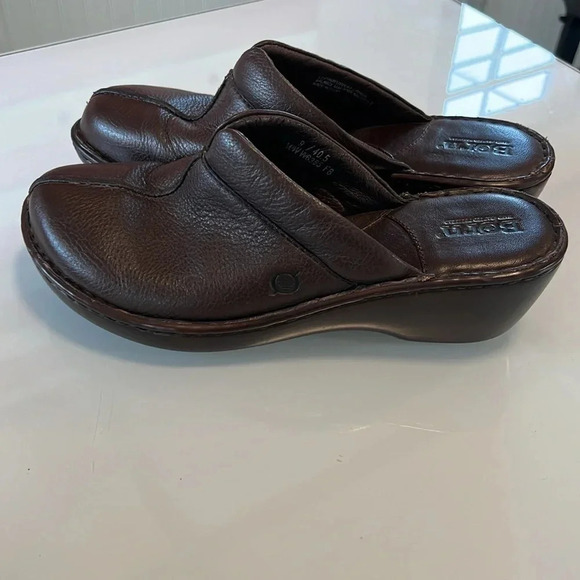 Born Mules Brown Leather women size 9 or 40.5 - Picture 4 of 12